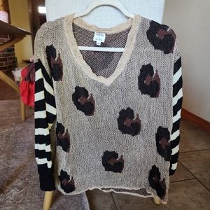 Leopard striped Amaryllis x Ashlee Nichols sweater